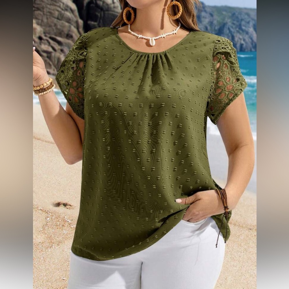 Elegant Green Women's Top